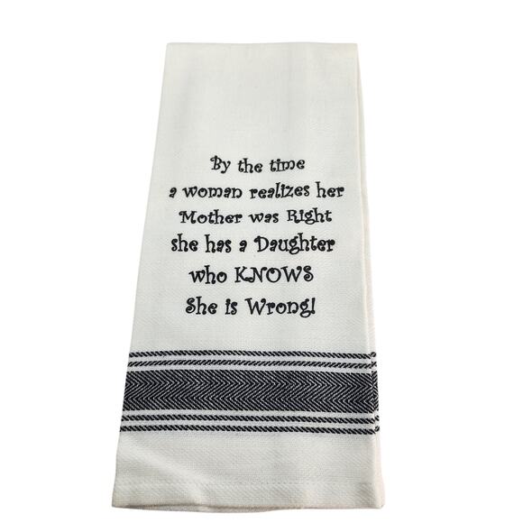 New Set 2 Kitchen Dish Towels 26 x 15 Park Designs 100% Cotton Mom Best Friend - Picture 2 of 9